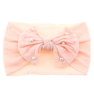 

New Baby Cute Girls Boys Pearl Bowknot Design Headband Headwear Apparel Photography Prop Party Gift