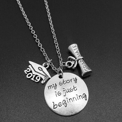 

Graduation Pendants Necklaces Cap Charm Women Men Girl Boy Unisex Fashion Jewelry Gifts