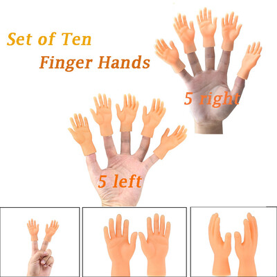 

Siaonvr Novelty Funny Funny Set Of 10 Finger Hand Finger Puppets
