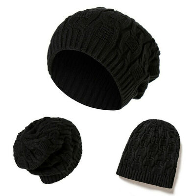 

Women Ladies Men Knitted Winter Oversized Slouch Beanie Hat Cap Skateboard Hats