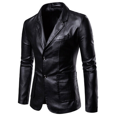 

Toponeto Mens Casual Business Wedding Long Sleeve Solid Color Suit Coat Jacket