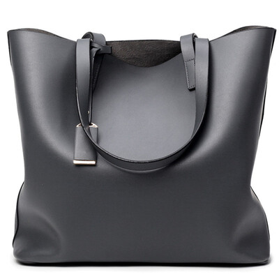 

New Sytle microfiber leather handbags black Bucket Bag Fashion Shoulder
