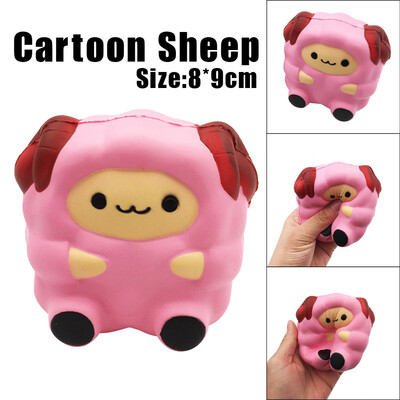 

YIWULACartoon Cute Sheep Squishy Slow Rising Cream Scented Decompression Toy Cure Gift