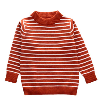 

Baby Clothes For Boy Long Sleeve Fashion Striped Baby Boy Sweater Top Winter Warm Kids Clothes