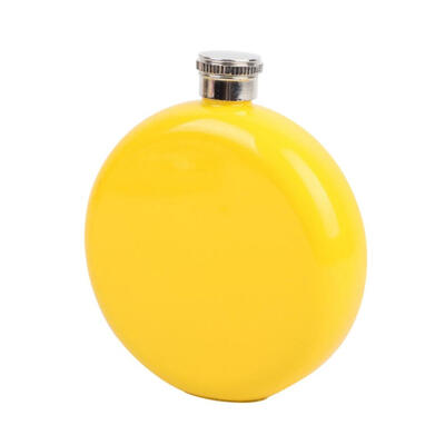 

5oz Flagon Hip Flask Alcohol Whiskey Wine Pot Scotch Flask Stainless Steel Folding Cup Leak Proof Barware Round Shape