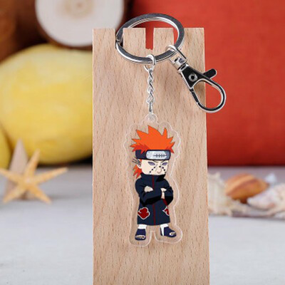 

CAR-TOBBY Anime Naruto Double Sided Acrylic Key Chain Pendant Anime Accessories Cartoon Key Ring-in Key Chains