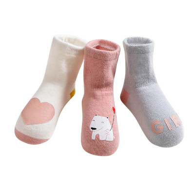 

3pcs Baby Sock Cartoon Cotton Baby Socks Newborn Socks No-slip Infant Cotton Socks