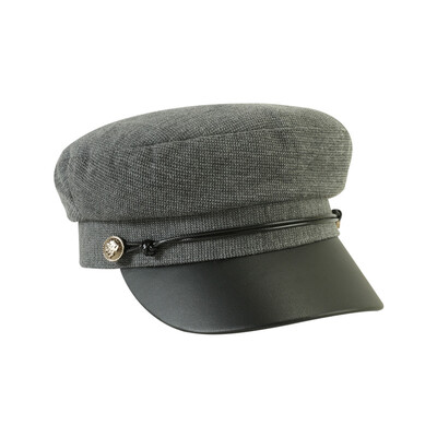 

Red painters cap knitted Navy newsboys cap Chao octagonal cap autumn&winter