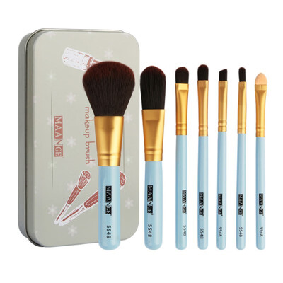 

Hot 7PCS Makeup Foundation Eyebrow Eyeliner Blush Cosmetic Concealer Brushes pincel maquiagem makeup brushes
