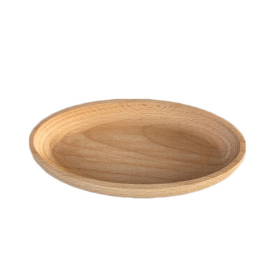 

Round Solid Wood Serving Tray Household Cake Snack Fruit Dishes Home Hotel Dessert Wooden Plate
