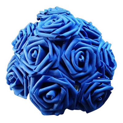 

10 Heads Pretty Charming Artificial Flowers PE Foam Rose Flowers Bride Bouquet Home Wedding Decor Scrapbooking DIY Supplies