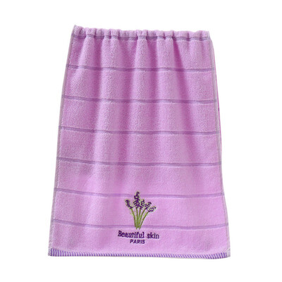 

Pure Cotton Absorbent Antibacterial Soft Comfortable Embroidered Lavender Aromatherapy Towel High Quality
