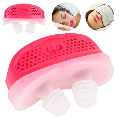 

Electric Silicone Anti Snore Nose Stopping Breathing Sleeping Aid Mini Snoring Device Relieve Snoring without Battery