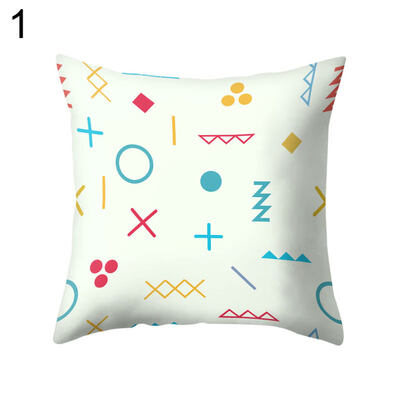 

Fish Arrow Hot Air Balloon Triangle Pillow Case Cushion Cover Sofa Bed Car Decor