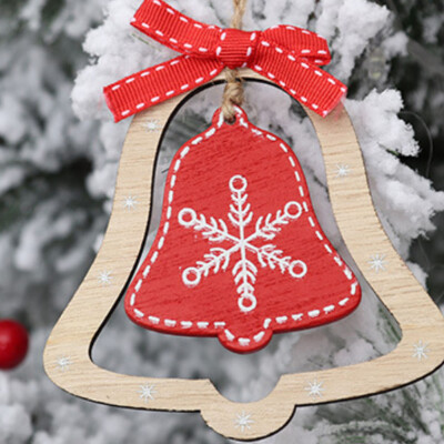 

Christmas Tree Pendants Hanging Wooden Christmas Decoration Home Party Decor