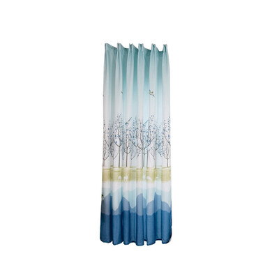 

Gobestart Leaves Curtain Tulle Window Treatment Voile Drape Valance 1 Panel Fabric