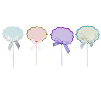 

5PCSSet Insert Decor Cake Topper Happy Birthday Party Bakery Decoration Supplies Cake Flags Dessert Decor