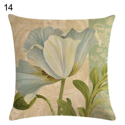 

Vintage Flower Butterfly Throw Pillow Case Cushion Cover Sofa Home Office Decor