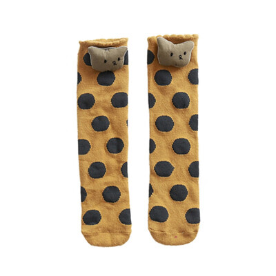 

Baby Girl Cute Socks Dot Pattern Cotton Long Socks Party Infant Children Soft Crib Leg Warmer Casual Socks