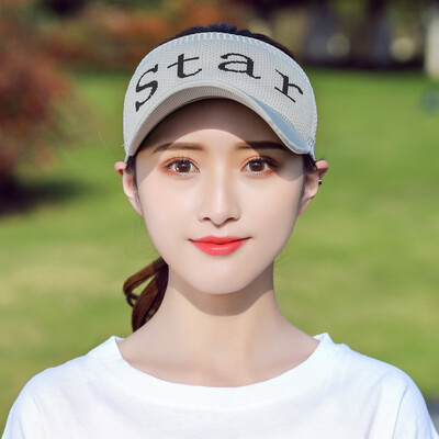 

Empty top hat womens spring&summer leisure Korean mix&match sweet letter baseball cap knitting cap outdoor sun hat