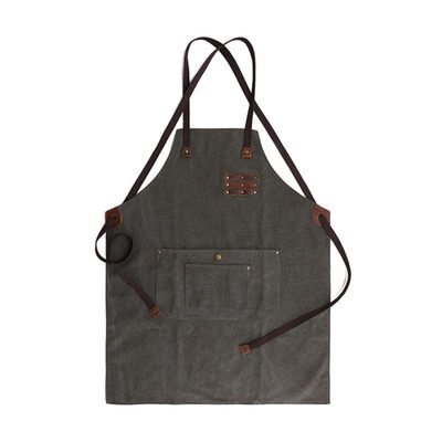 

Vintage Adjustable Unisex Canvas Apron Waterproof Kitchen Working Accessory