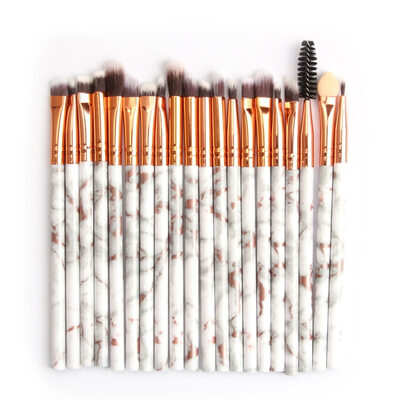 

20pcs Eye Makeup Brushes Kit Smudge Foundation Blush Brush Lip Eyeshadow Eyelash Eyebrow Brush Set Cosmetic