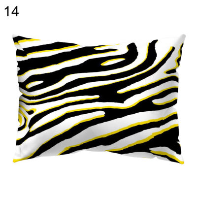 

Leaf Flower Stripe Pillow Case Cushion Cover Sofa Bed Car Cafe Office Decoration