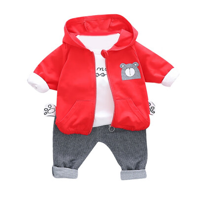 

Autumn Baby Boy Girl Long Sleeve Letters T-shirt Hoodie Cartoon Sweatshirt Trousers Casual Outfits