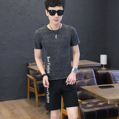 

Mens High Elastic Quick Dry Running Training Gym Fitness Short Sleeves T Shirt