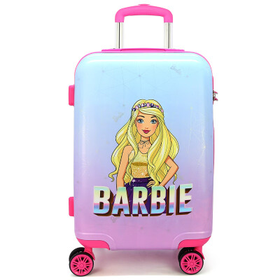 

Barbie childrens trolley case girl suitcase girl tow box baby travel suitcase boarding outdoor suitcase TGBB0057A blue code