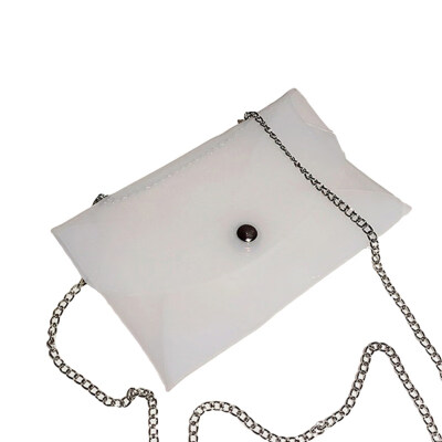 

Fashion Transparent Crossbody Shoulder Envelop Bag Women Chain PVC Small Pouch