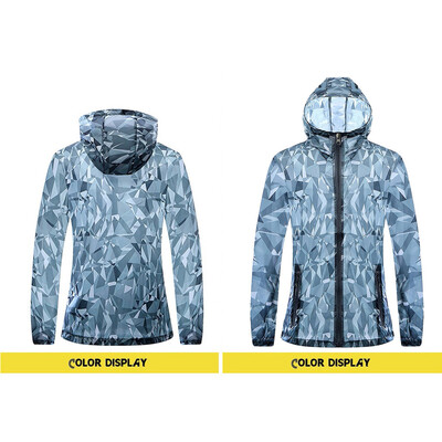 

Toponeto Men Printing Long Sleeve Sunscreen Zipper Hooded Sweatshirt Pullover Tops Blouse