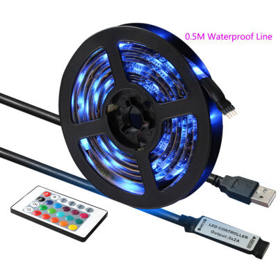 

NEON RGB USB LED Light Strip Lamp With Infrared 24 Keys Remote Controller Christmas Indoor Home Decoration