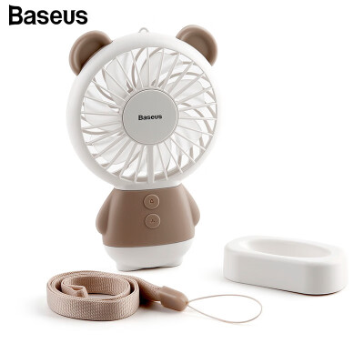 

Baseus Cute Bear Style Mini Fans Portable Rechargeable USB Hand Fan For Travelling Outdoor Office Cooling Fan