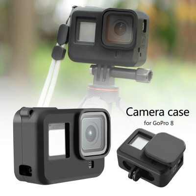 

Soft Silicone Protective Case with Camera Lens Cap for GoPro 8