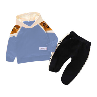 

Active Autumn Baby Girls Boys Long Sleeve Letter Print Hoodie Sweatshirt TopsPants Casual Costume Set