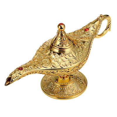

Aladdin Magic Lamp Retro European Crafts Alloy Furnishings Russian Wishing Lamp Home Table Decoration 2019 New