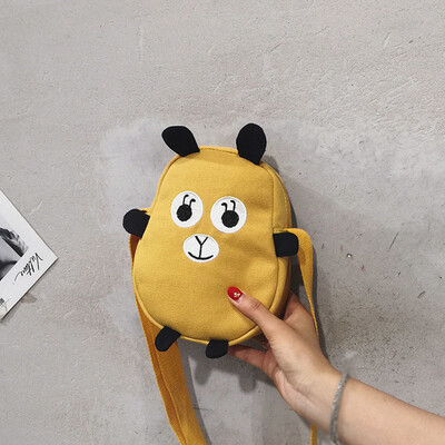 

Tailored Canvas Small Bag Female Cute Cartoon Girl Wild Fashion Shoulder Messenger Bag