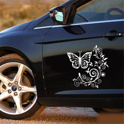 

Car Stickers Flower Hood Tailgate Side Window Decal Butterfly Decoration Wraps