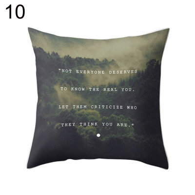 

Mountain Forest Path Tree Pillow Case Cushion Cover Sofa Bed Car Office Decor