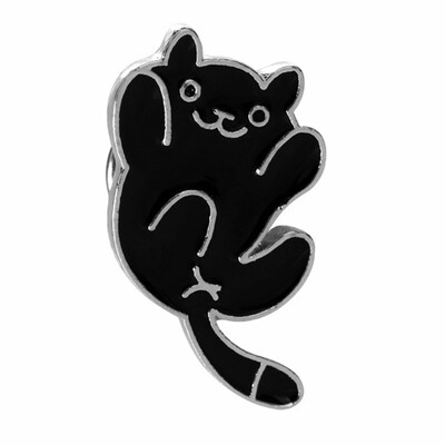 

Trendy Oil Drop Cat Kitty Pet Cartoons Brooch Pins Creative Alloy Button Pins Brooches