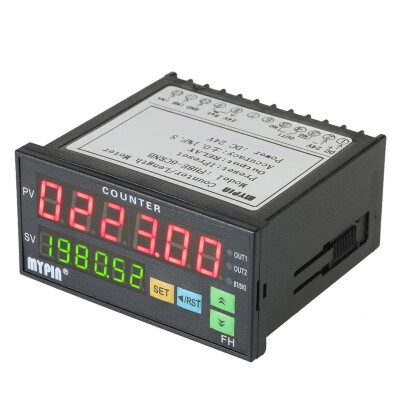 

MYPIN FH8E-6CRNB Multi-functional Preset 6 Digital Counter Intelligent Length Batch Meter 24V DC Length Count Meter Relay Output