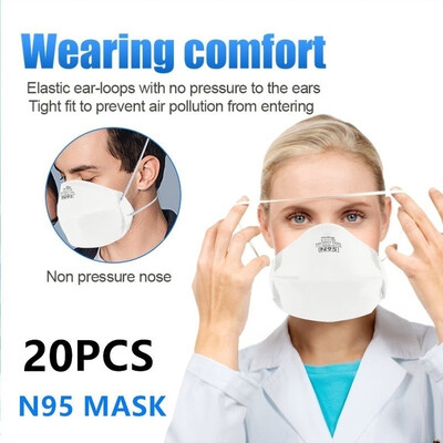 

20PCS Face Masks Air Pollution Flu Dust Mask Professional Protection Masks Unisex