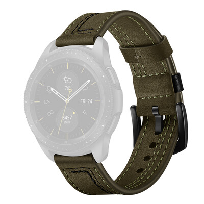 

〖Follure〗Leather Replacement Watch Wrist Strap Band For Samsung Galaxy watch 42mm