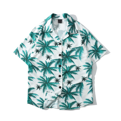 

Tailored Mens Summer Fashion Shirts Casual Short Sleeve Beach Tops Loose Casual Blouse