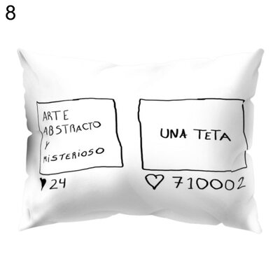 

Cat Building Letter Coffee Pillow Case Cushion Cover Sofa Car Cafe Office Decor