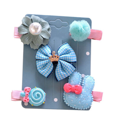 

New Kids Bow Flower Hairpins Set Baby Girls Barrettes Children Hair Clips Headwear Headbands Hair Accessories