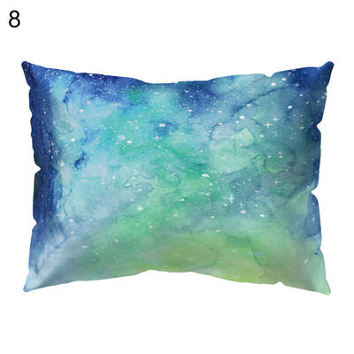 

Colorful Pigment Print Pillow Case Cushion Cover Removable Sofa Bed Cafe Decor