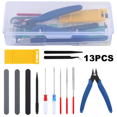 

13PCS Gundam Modeler Basic Tools Craft Set For Car Model Assemble Building Kit