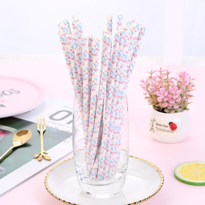 

Toponeto 25pcs Disposable Drinking Straws Home Bar Party Cocktail Drink Straw